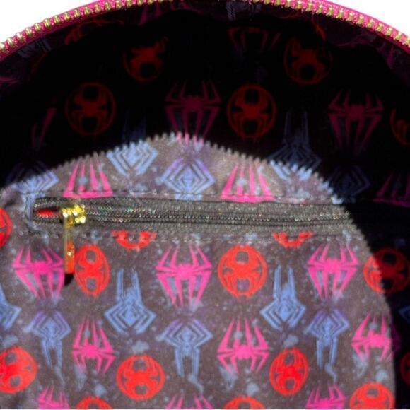 Loungefly Marvel Spider Man Across the Spider-Verse AOP Mini Backpack Exclusive - Picture 5 of 5
